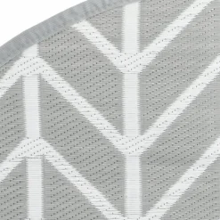 VIDAXL - Tapis d'extérieur arakil gris ø120 cm pp