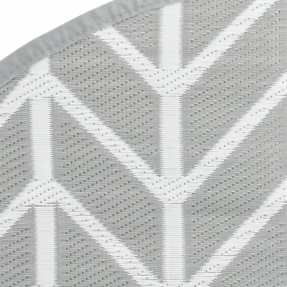 VIDAXL - Tapis d'extérieur arakil gris ø120 cm pp
