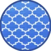 VIDAXL - Tapis d'extérieur arakil bleu ø200 cm pp