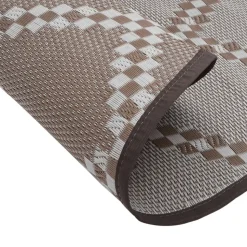 VIDAXL - Tapis d'extérieur arakil marron ø120 cm pp