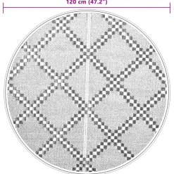 VIDAXL - Tapis d'extérieur arakil marron ø120 cm pp