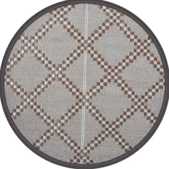 VIDAXL - Tapis d'extérieur arakil marron ø160 cm pp