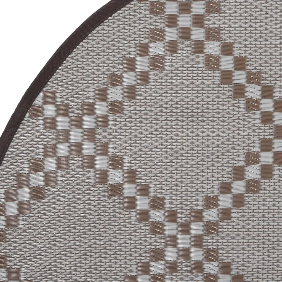 VIDAXL - Tapis d'extérieur arakil marron ø160 cm pp