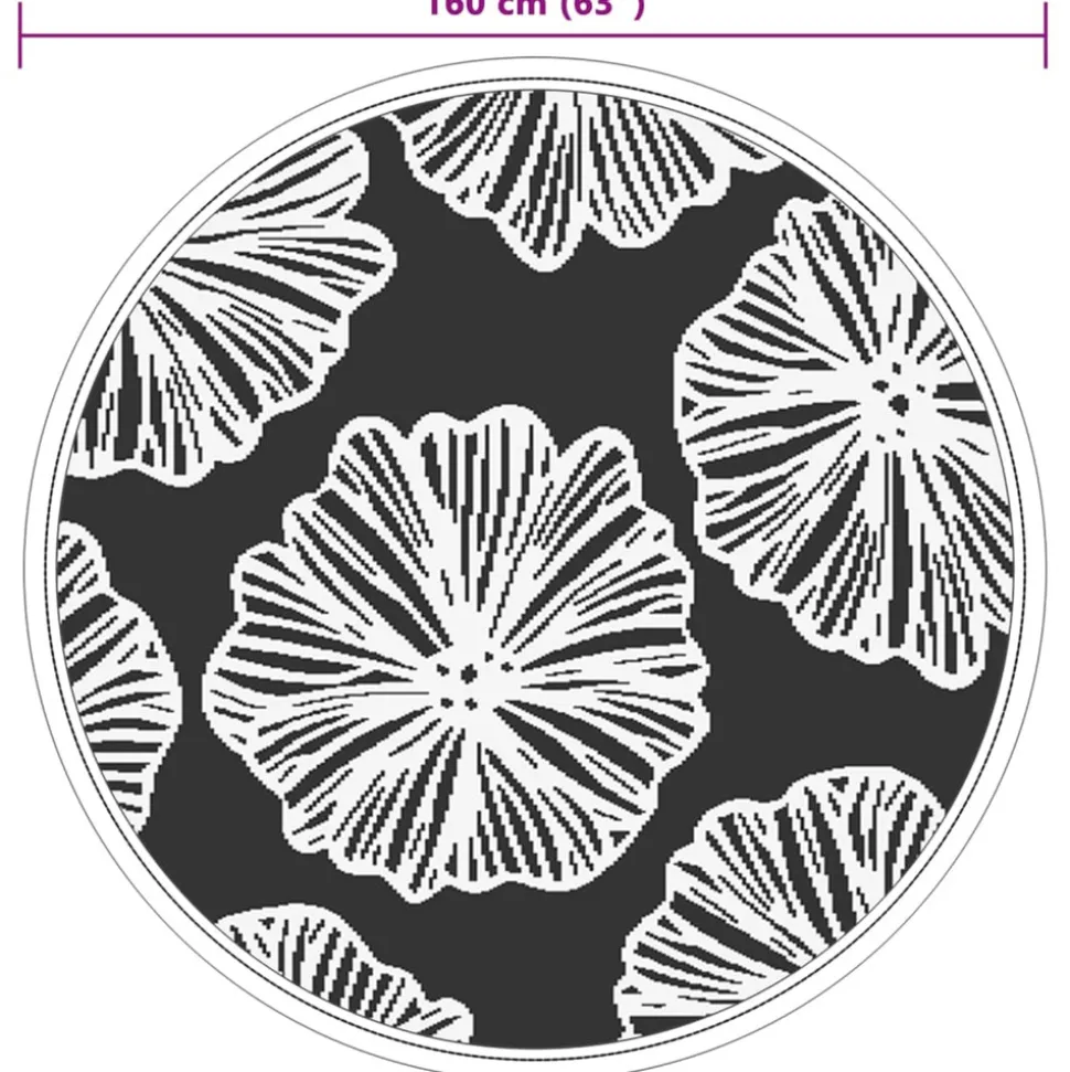 VIDAXL - Tapis d'extérieur arakil vert ø160 cm pp