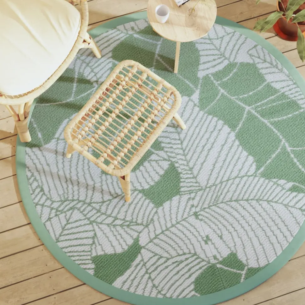 VIDAXL - Tapis d'extérieur arakil vert ø160 cm pp