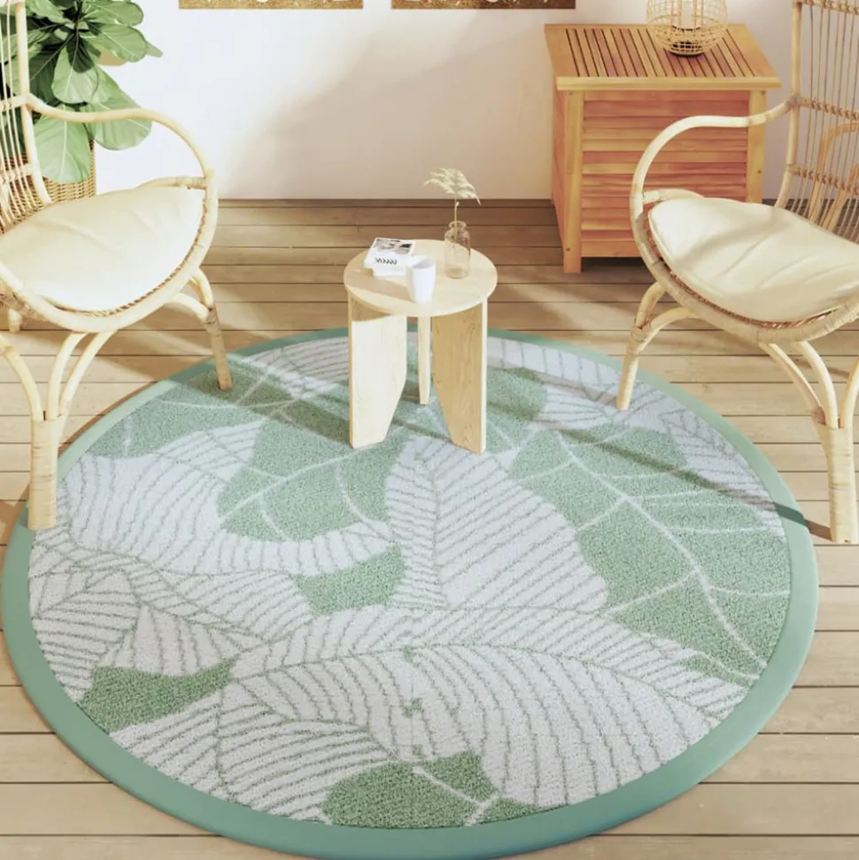 VIDAXL - Tapis d'extérieur arakil vert ø160 cm pp