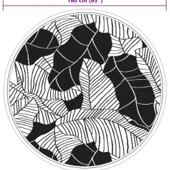VIDAXL - Tapis d'extérieur arakil vert ø160 cm pp