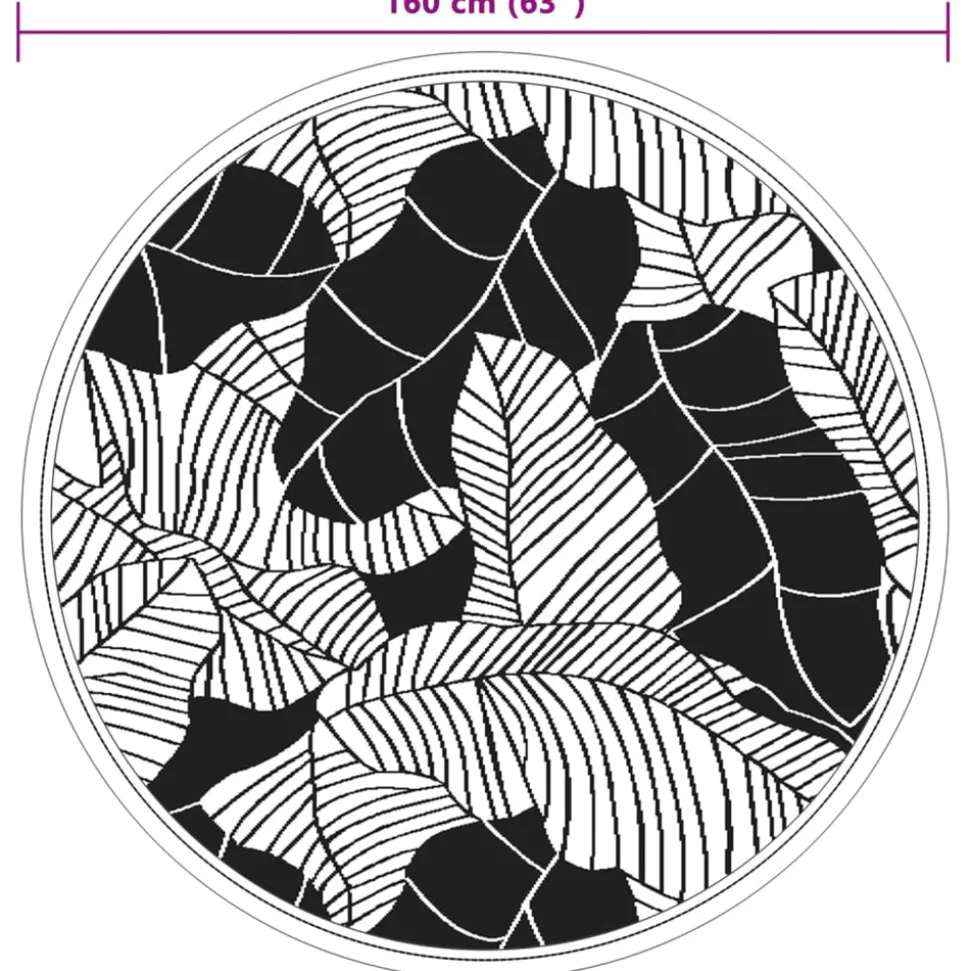 VIDAXL - Tapis d'extérieur arakil vert ø160 cm pp
