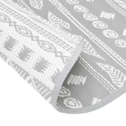 VIDAXL - Tapis d'extérieur arakil gris ø120 cm pp
