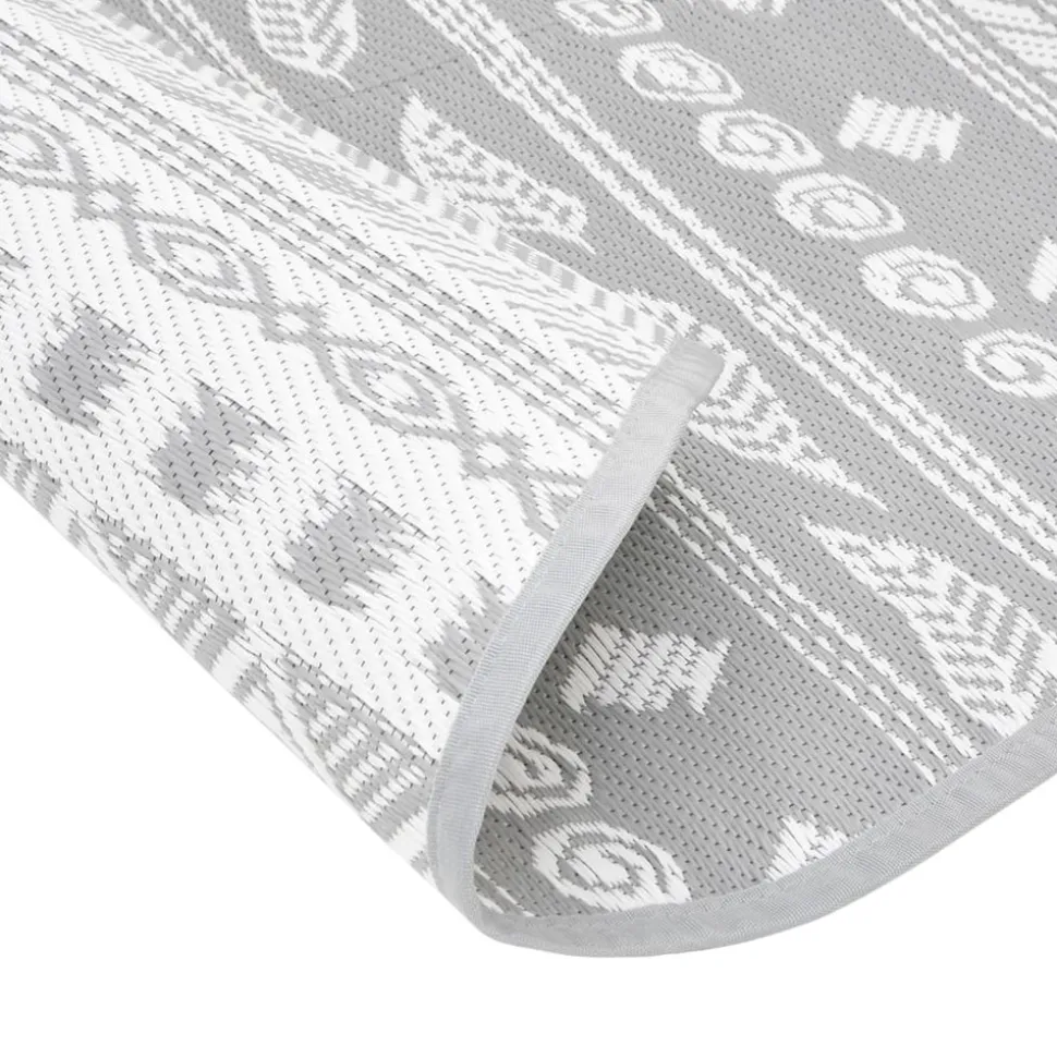 VIDAXL - Tapis d'extérieur arakil gris ø120 cm pp