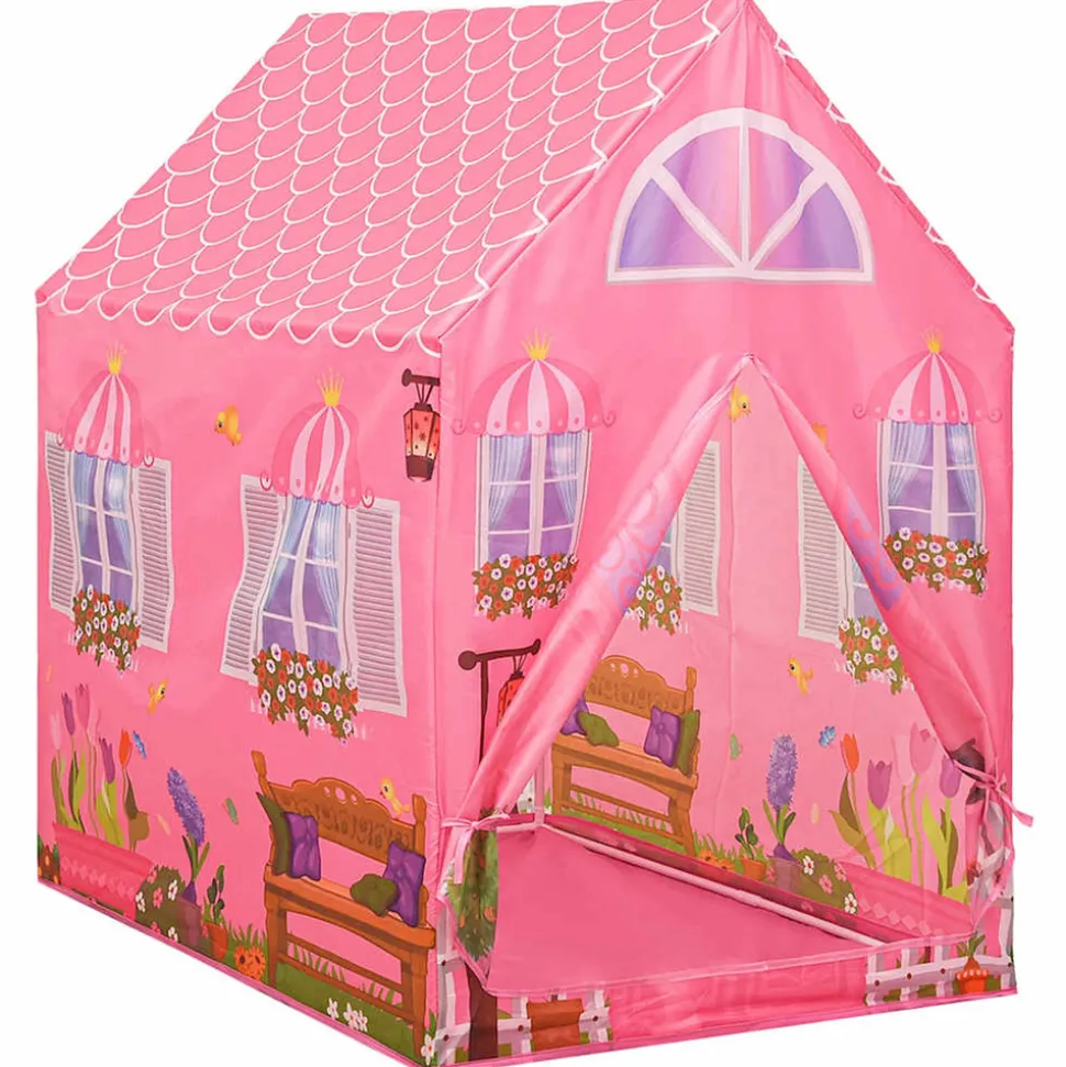 VIDAXL - Tente de jeu pour enfants avec 250 balles rose 69x94x104 cm