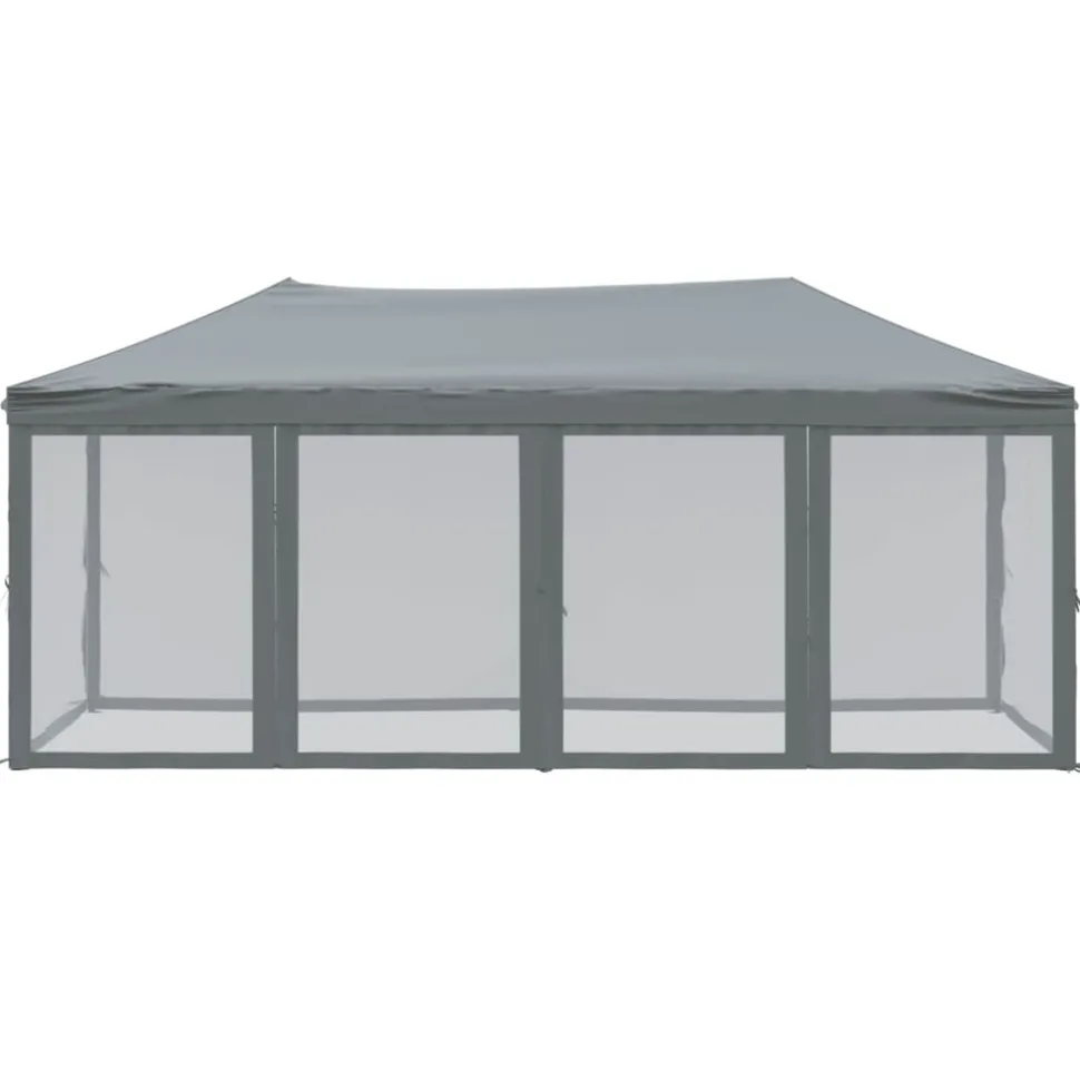 VIDAXL - Tente de réception pliable avec parois anthracite 3x6 m
