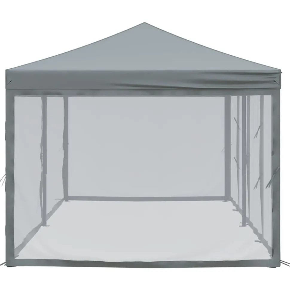 VIDAXL - Tente de réception pliable avec parois anthracite 3x6 m