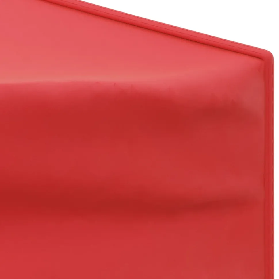 VIDAXL - Tente de réception pliable avec parois rouge 3x6 m