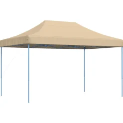 VIDAXL - Tente de réception pliable escamotable beige 440x292x315 cm