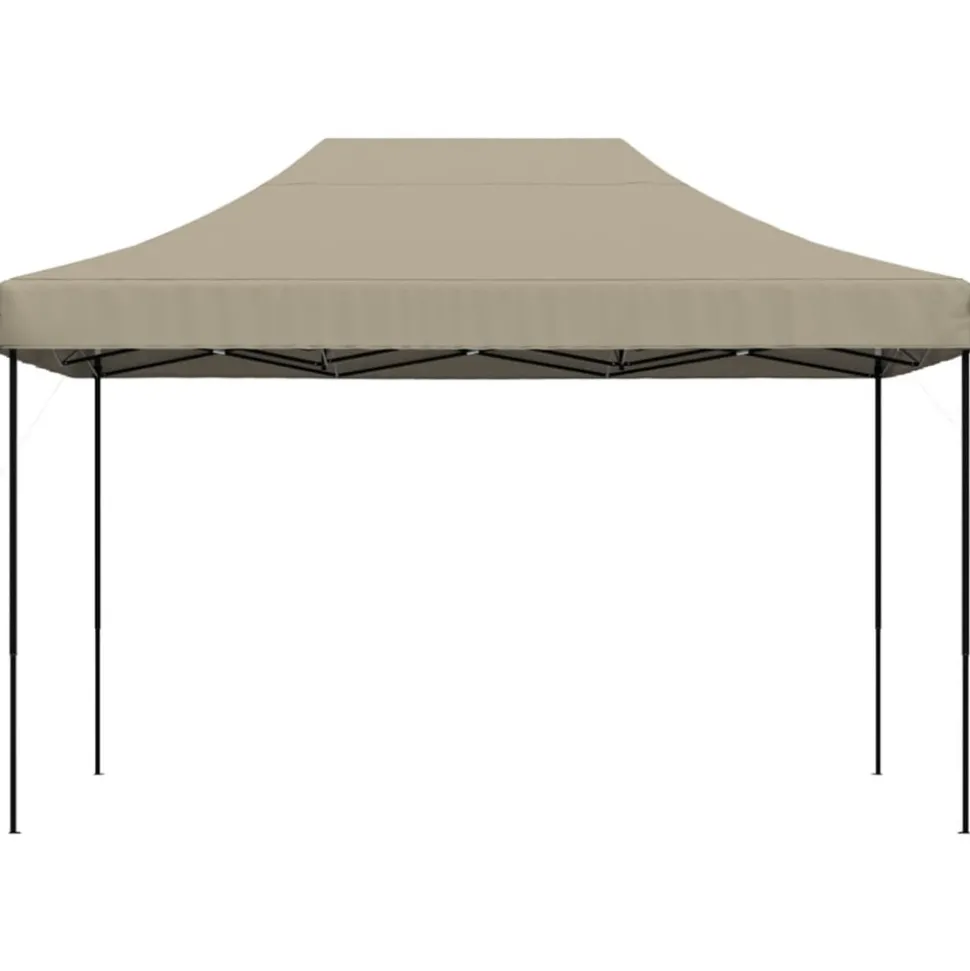 VIDAXL - Tente de réception pliable escamotable taupe 410x279x315 cm