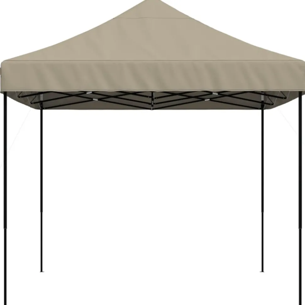 VIDAXL - Tente de réception pliable escamotable taupe 410x279x315 cm