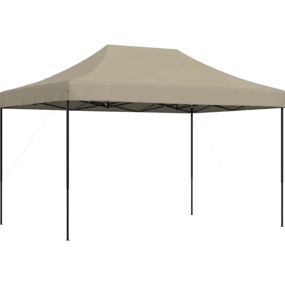 VIDAXL - Tente de réception pliable escamotable taupe 410x279x315 cm