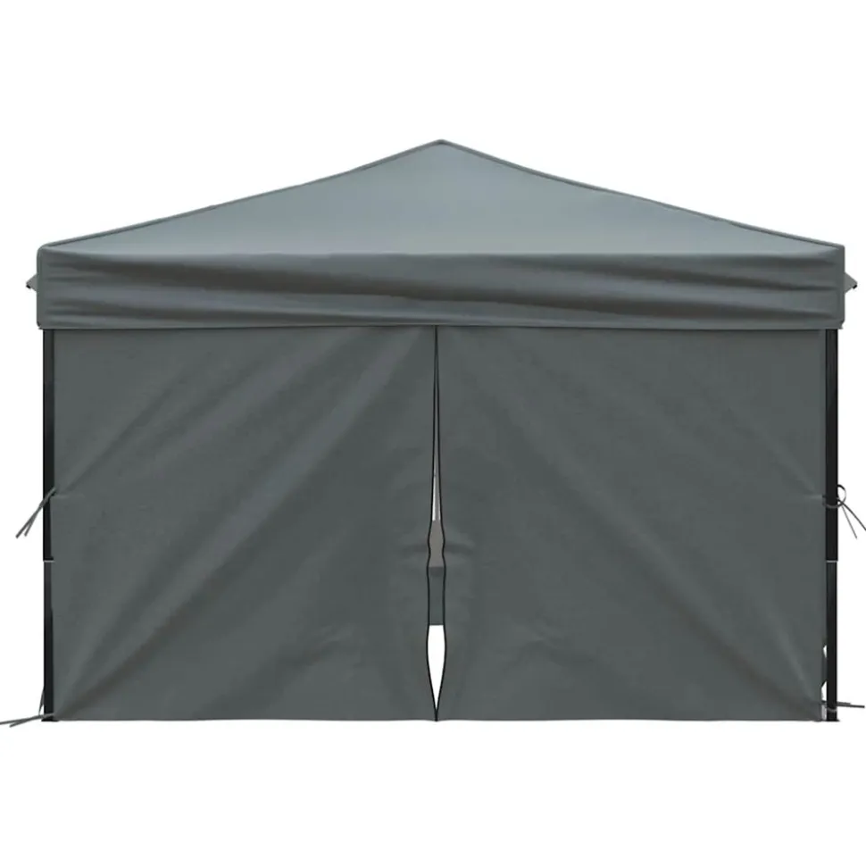 VIDAXL - Tente de réception pliable avec parois anthracite 3x3 m