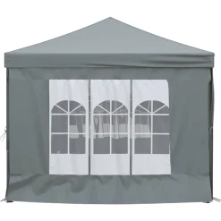 VIDAXL - Tente de réception pliable avec parois anthracite 3x6 m