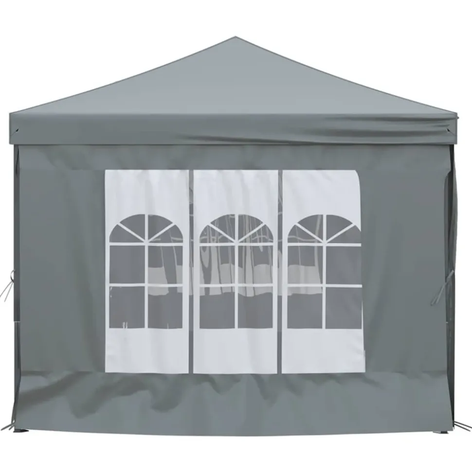 VIDAXL - Tente de réception pliable avec parois anthracite 3x6 m