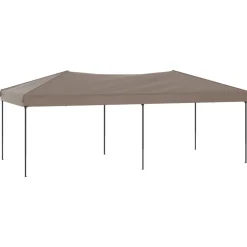 VIDAXL - Tente de réception pliable taupe 3x6 m