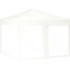 VIDAXL - Tente de réception pliable avec parois blanc 3x3 m