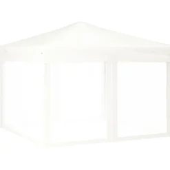 VIDAXL - Tente de réception pliable avec parois blanc 3x3 m