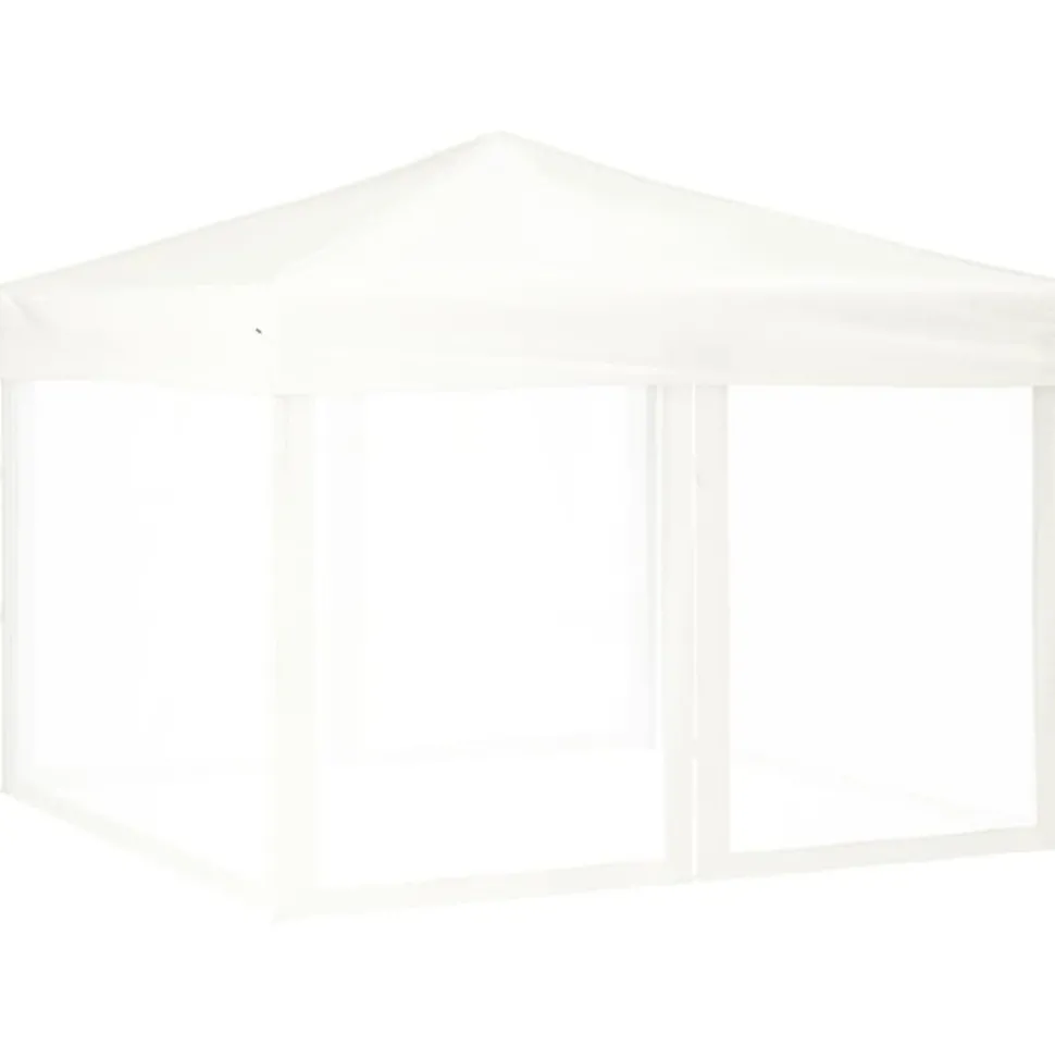 VIDAXL - Tente de réception pliable avec parois blanc 3x3 m
