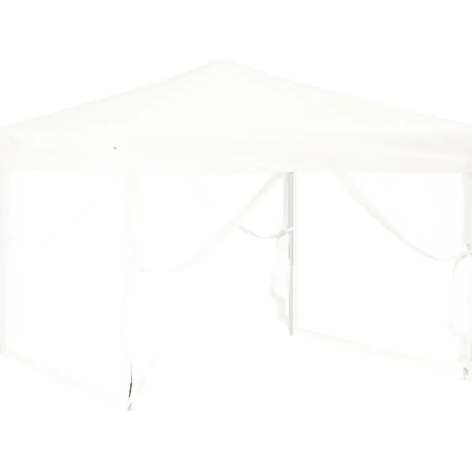 VIDAXL - Tente de réception pliable avec parois blanc 3x3 m