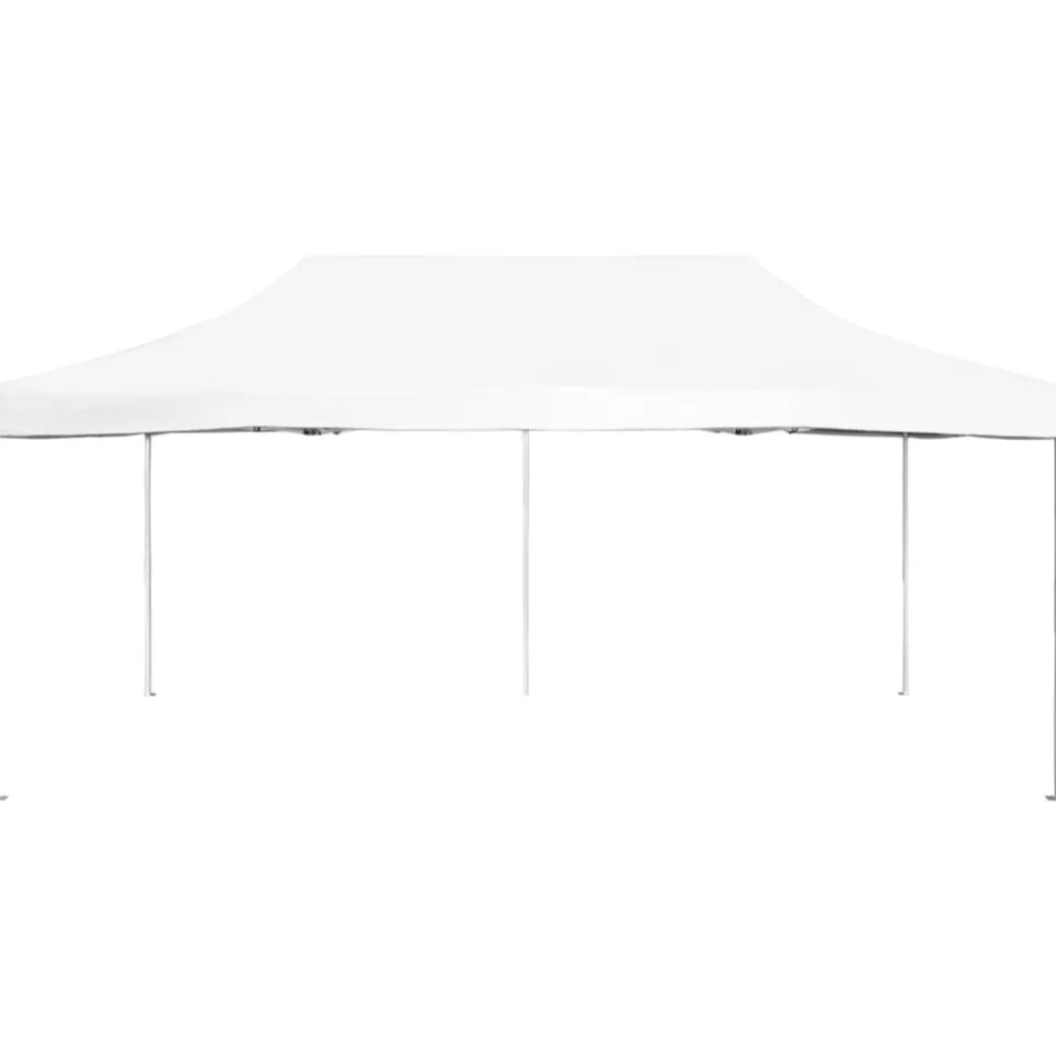 VIDAXL - Tente de réception pliable aluminium 6 x 3 m blanc