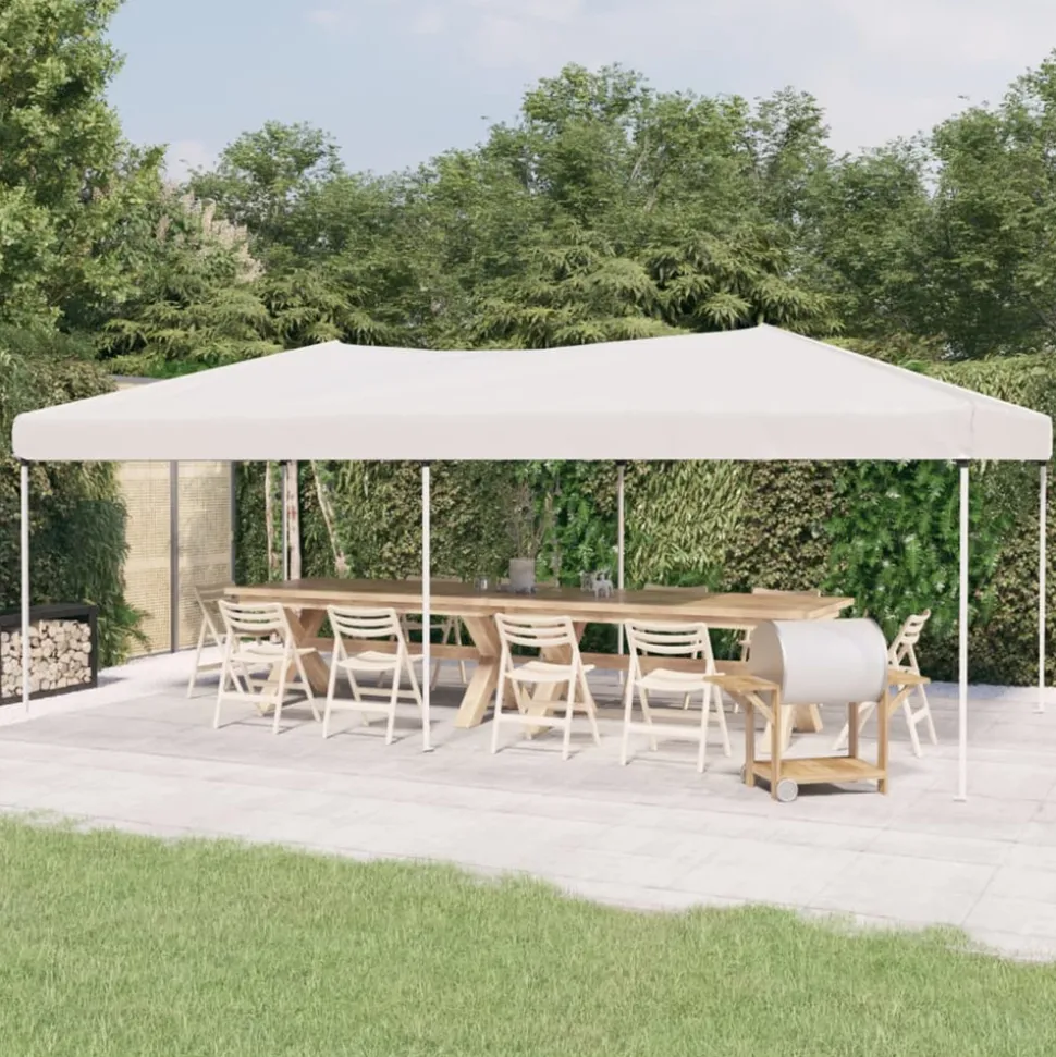VIDAXL - Tente de réception pliable blanc 3x6 m