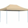 VIDAXL - Tente de réception pliable escamotable beige 410x279x315 cm