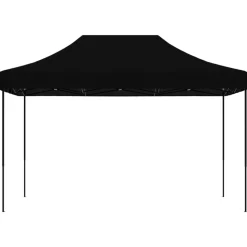 VIDAXL - Tente de réception pliable escamotable noir 410x279x315 cm
