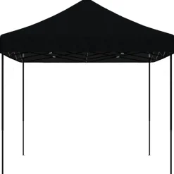 VIDAXL - Tente de réception pliable escamotable noir 410x279x315 cm