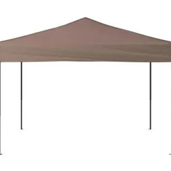 VIDAXL - Tente de réception pliable taupe 3x3 m