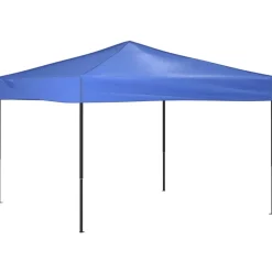 VIDAXL - Tente de réception pliable bleu 3x3 m