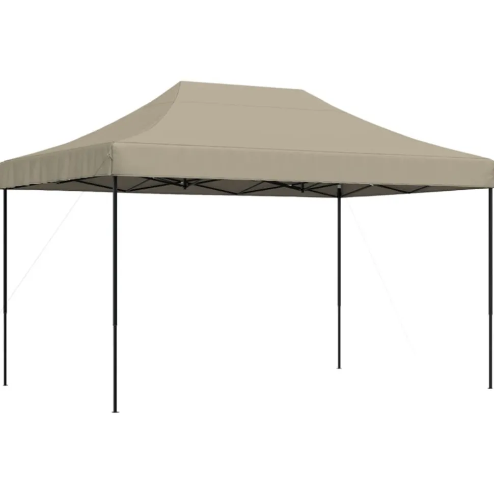VIDAXL - Tente de réception pliable escamotable taupe 440x292x315 cm