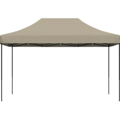 VIDAXL - Tente de réception pliable escamotable taupe 440x292x315 cm