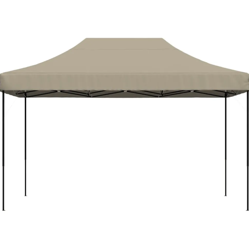 VIDAXL - Tente de réception pliable escamotable taupe 440x292x315 cm