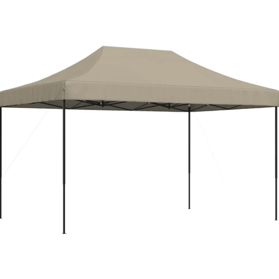 VIDAXL - Tente de réception pliable escamotable taupe 440x292x315 cm