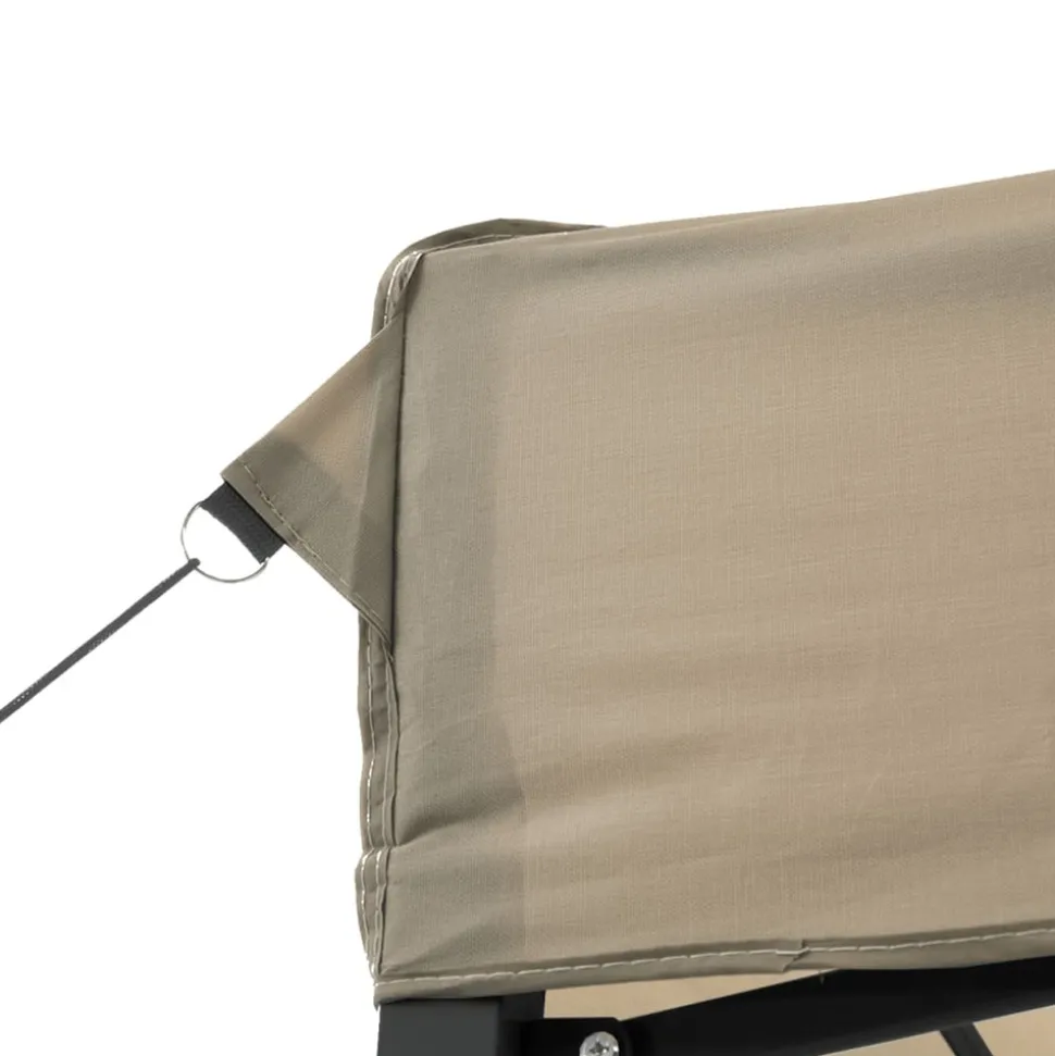 VIDAXL - Tente de réception pliable escamotable taupe 440x292x315 cm