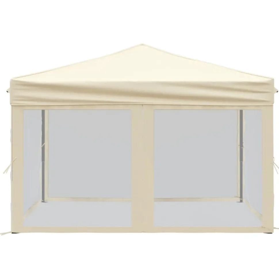 VIDAXL - Tente de réception pliable avec parois crème 3x3 m