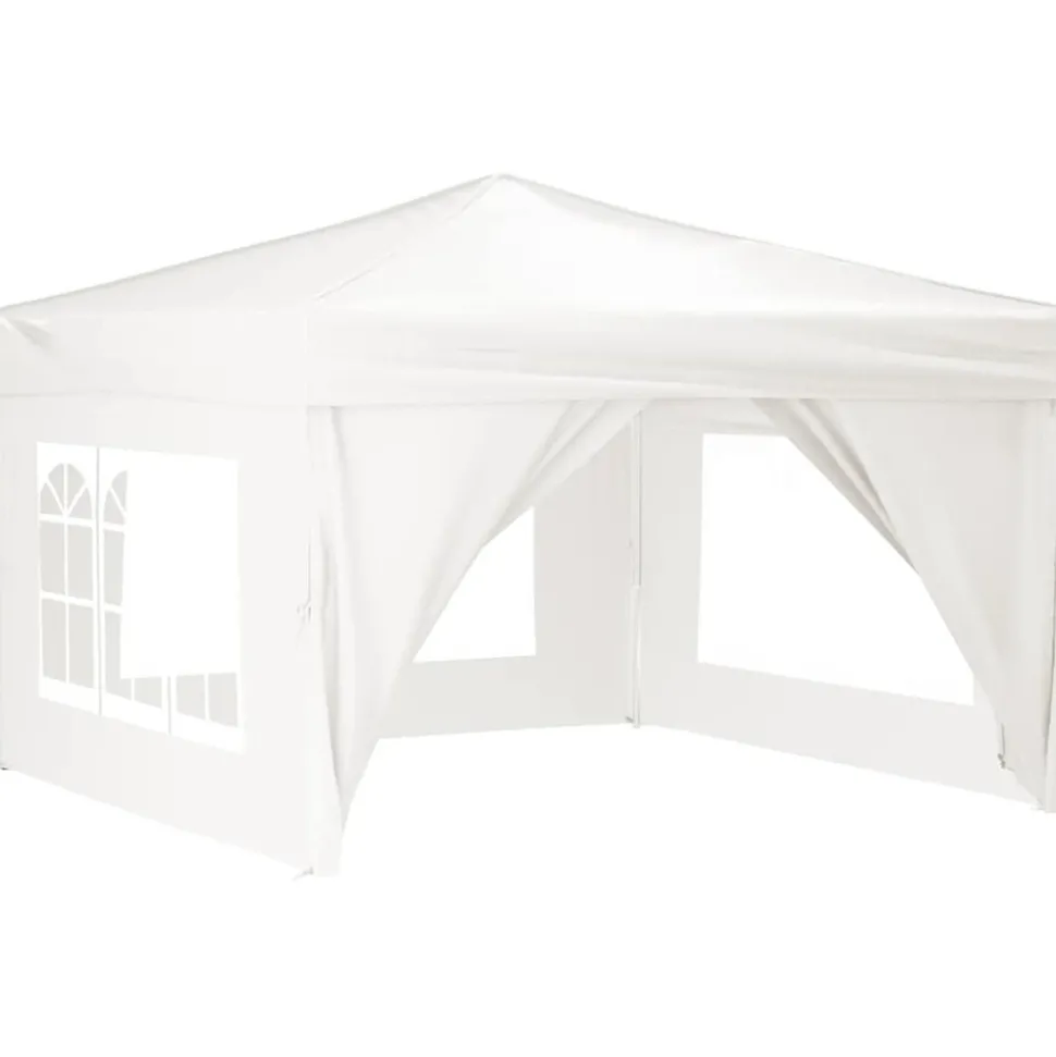VIDAXL - Tente de réception pliable avec parois blanc 3x3 m