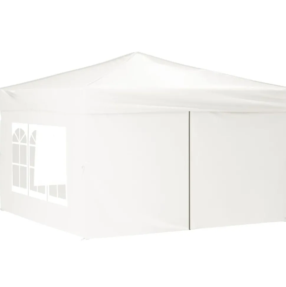 VIDAXL - Tente de réception pliable avec parois blanc 3x3 m
