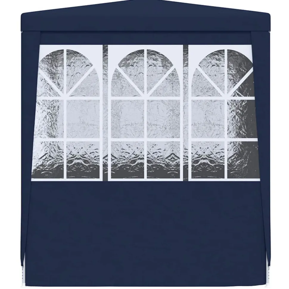 VIDAXL - Tente de réception avec parois latérales 2x2 m bleu 90 g/m²