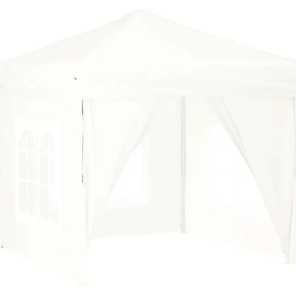 VIDAXL - Tente de réception pliable avec parois blanc 2x2 m