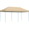 VIDAXL - Tente de réception pliable escamotable beige 580x292x315 cm