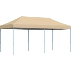 VIDAXL - Tente de réception pliable escamotable beige 580x292x315 cm