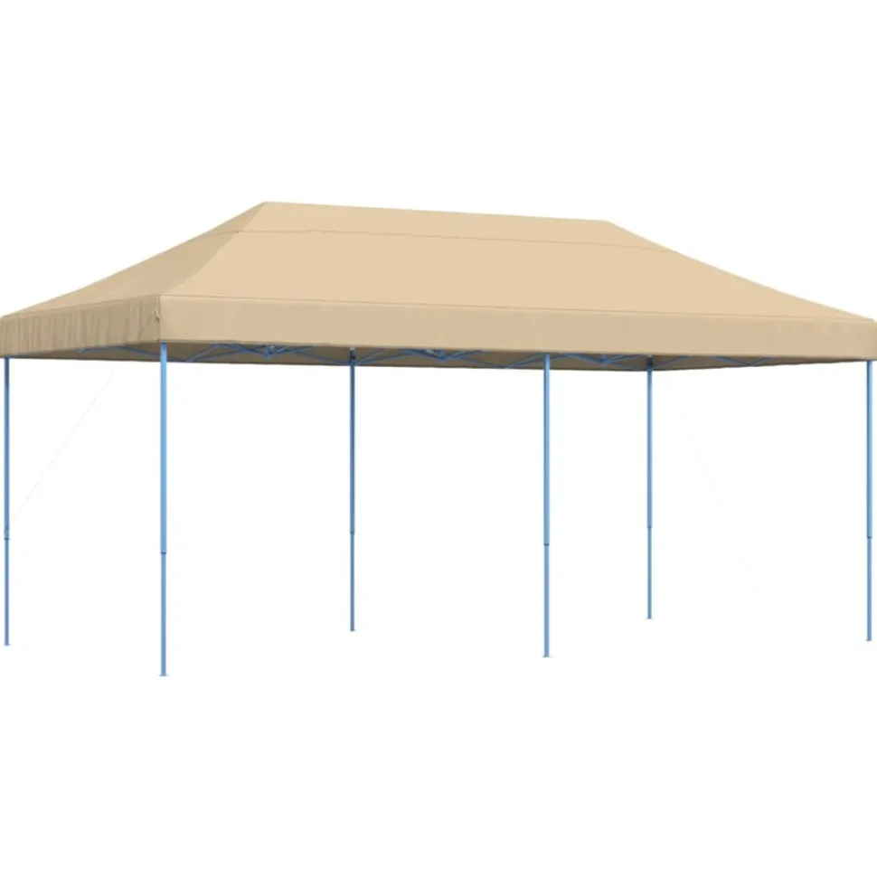 VIDAXL - Tente de réception pliable escamotable beige 580x292x315 cm